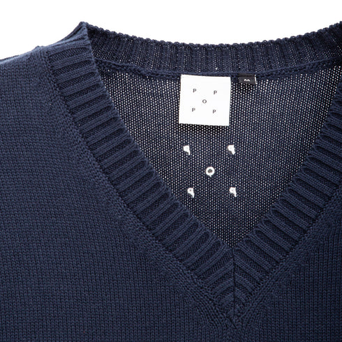 POP Trading Company Arch Spencer Knit Navy POPSS24_06-006 Degli Uberti